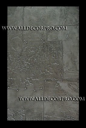 34.Декоративная штукатурка Texture Tex Декоративная штукатурка имитация сшитых заклепками листов металла .jpg