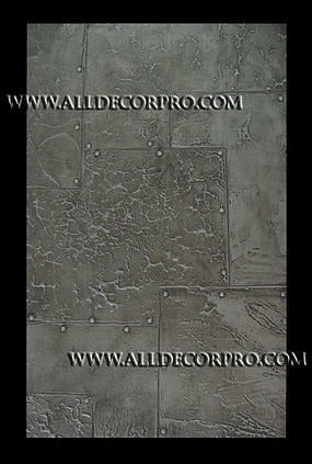 34.Декоративная штукатурка Texture Tex Декоративная штукатурка имитация сшитых заклепками листов металла .jpg