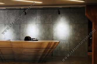 Стены и полы декорированные микробетоном
