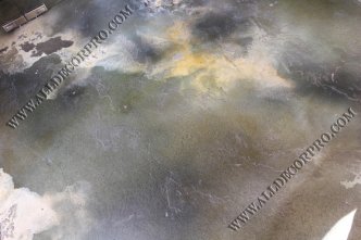 Полы декорированные микробетоном