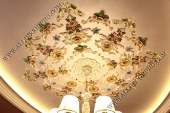 Гипсовая лепнина позолоченная поталью