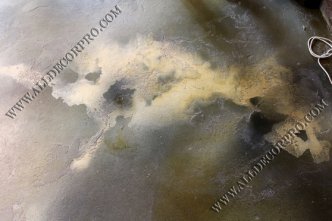 Полы декорированные микробетоном