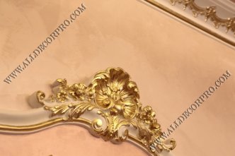 Гипсовая лепнина позолоченная поталью