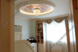 Гипсовая лепнина позолоченная поталью