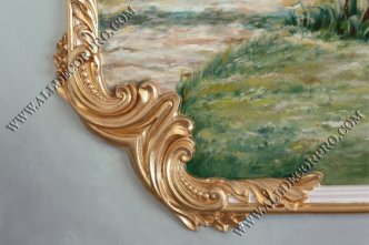 Гипсовая лепнина позолоченная поталью