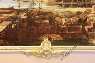 Гипсовая лепнина позолоченная поталью