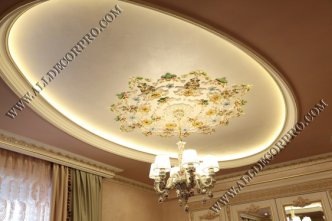 Гипсовая лепнина позолоченная поталью