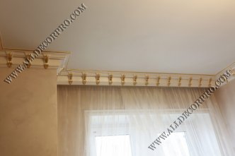 Гипсовая лепнина позолоченная поталью