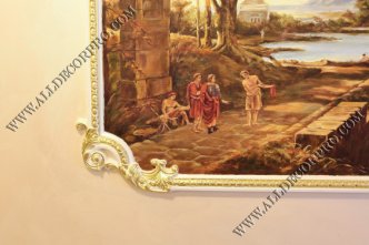Гипсовая лепнина позолоченная поталью
