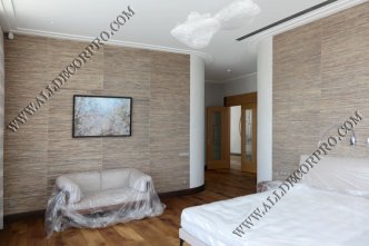 Стены декорированные микробетоном