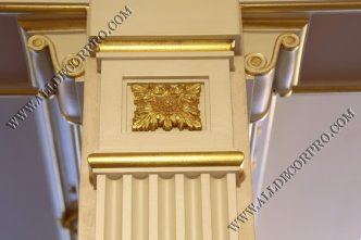 Гипсовая лепнина позолоченная поталью