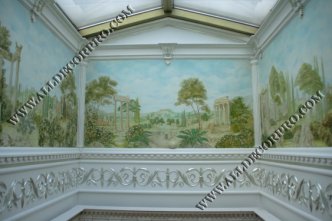 Стены расписанные темперой в итальянском стиле
