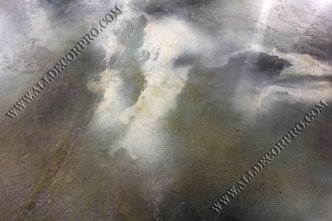 Полы декорированные микробетоном