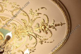 Гипсовая лепнина позолоченная поталью