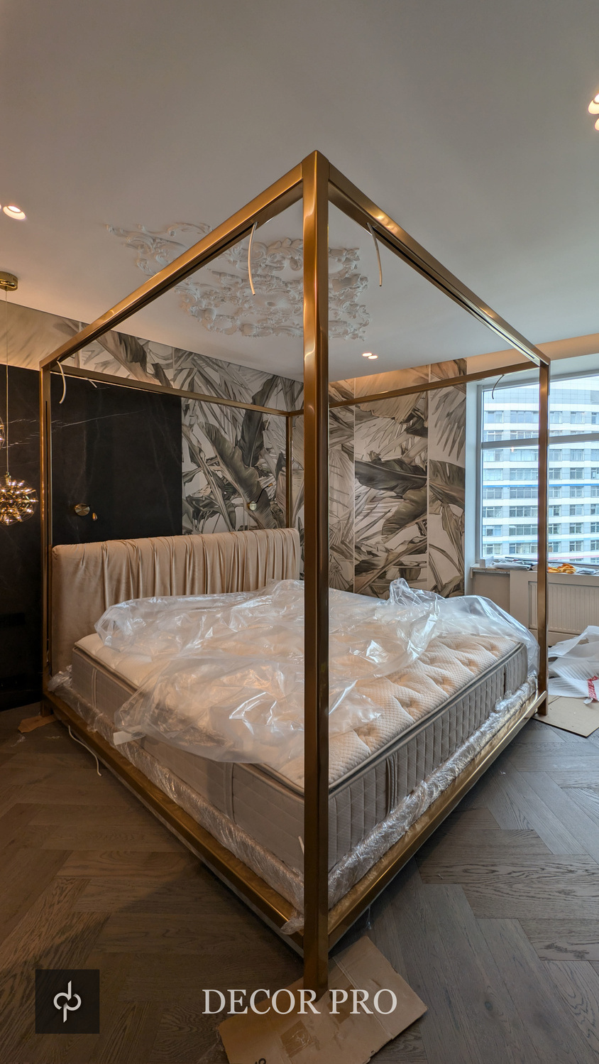 Каркас кровати металлизированный жидким металлом PRO-METAL 2K