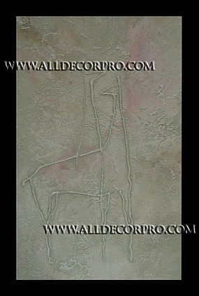 29.Венецианская штукатурка McCloskey "Venetian Plaster" Венецианская штукатурка "имитация зеленого камня с наскальным рисунком" McCloskey "Venetian Plaster".jpg