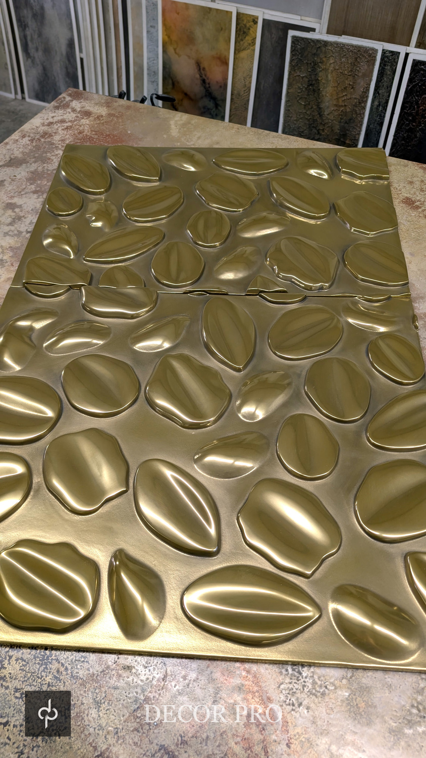 Облицовка барной стойки металлизированная жидким металлом PRO-METAL