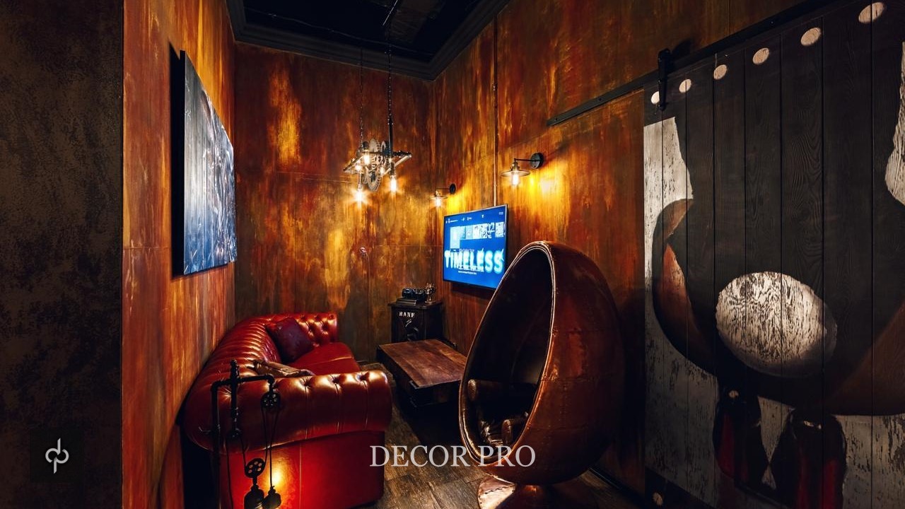 Стены с эффектом ржавчины